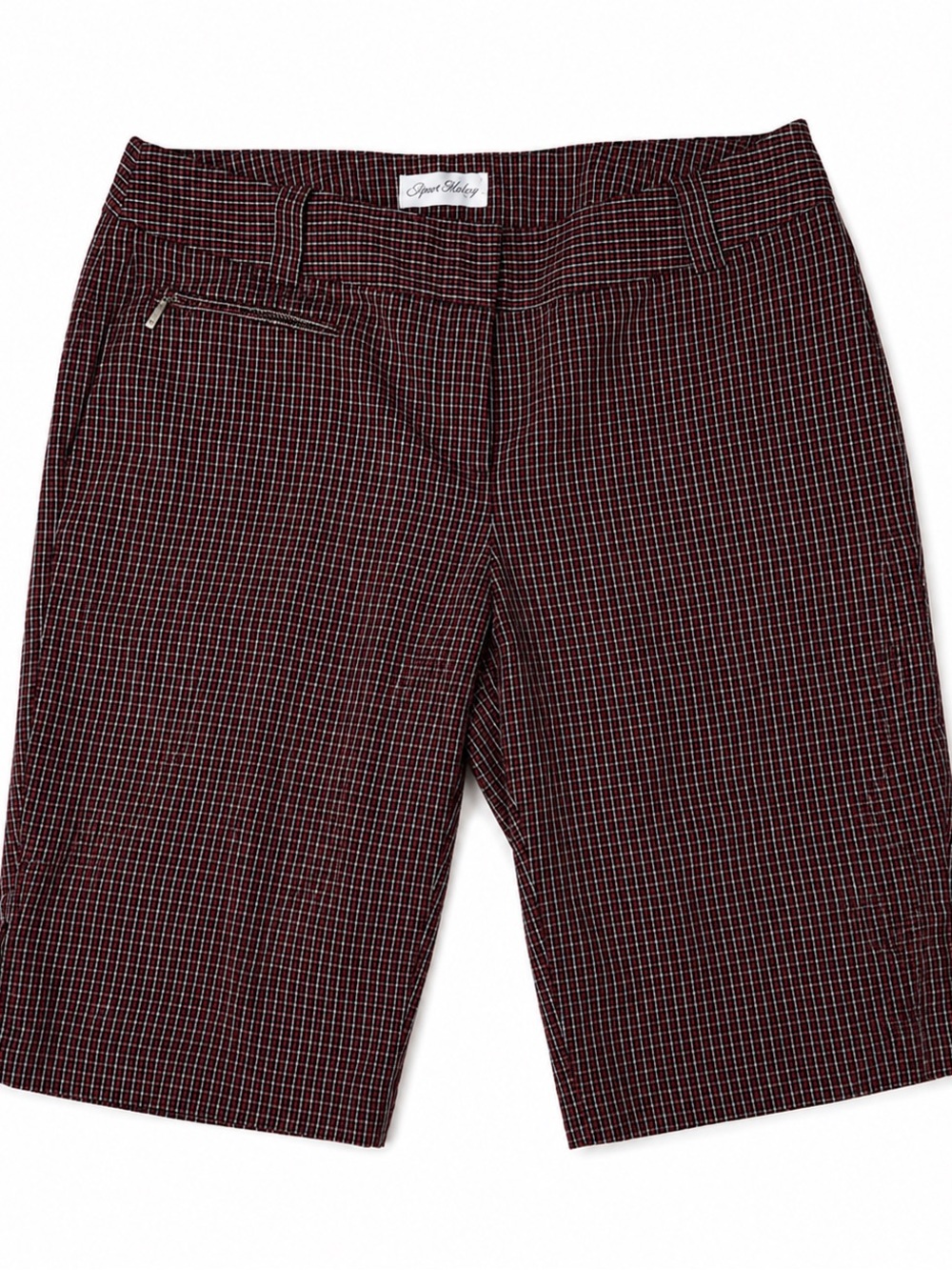 VintSport Haley Plaid Golf Bermuda Shorts Women’s Size 10 Stretch Red Black Chec